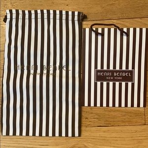 Henri Bendel New York Gift bags (2) Iconic brown